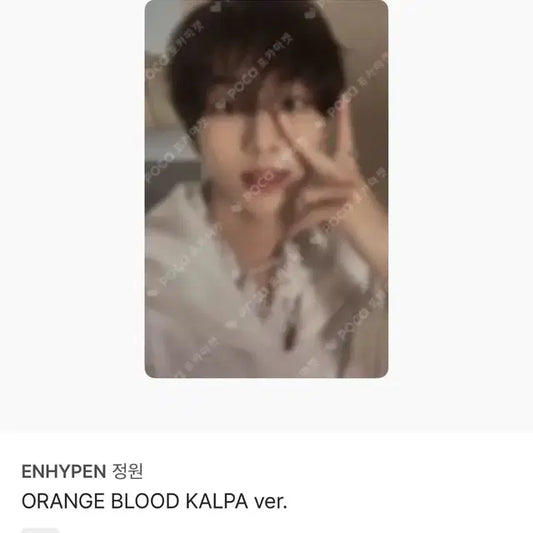 엔하이픈 오렌지 블러드 오블 kalpa 쇼케이스 포토카드 포카 양정원