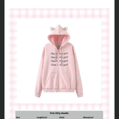 Eat me plz 고양이귀  뉴진스 후드집업 M