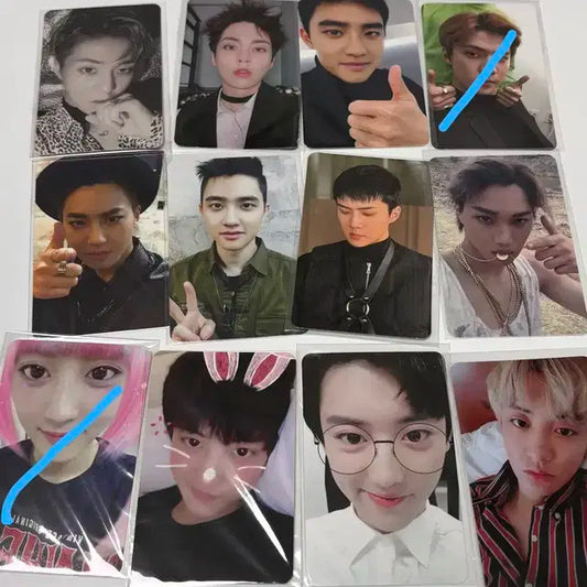 엑소 시우민 수호 세훈 찬열 디오 포카 양도