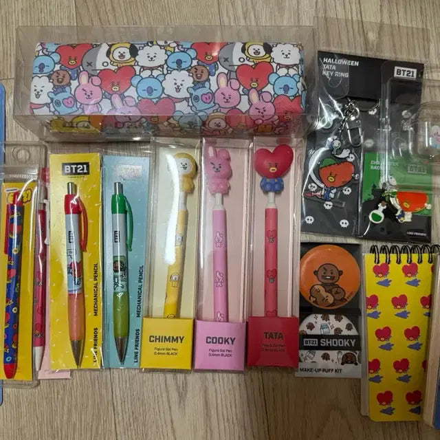 미개봉 Bt21 학용품 일관 판매