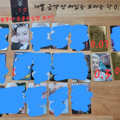 엑소 백현 수호 찬열 포카 및 엽서 판매,양도합니다