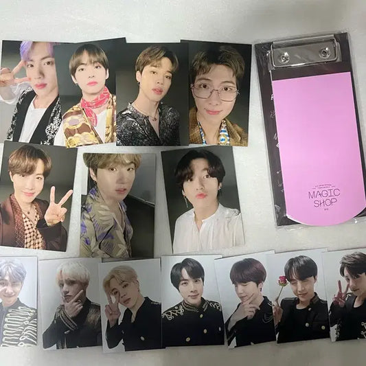 방탄 bts 일본 럽셀클립보드 포카세트+일본 럽셀 택  포카 세트