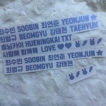 [급처/하자x/폭덤] 휴닝카이 투바투 포카 바인더 반사스티커 대지 일괄
