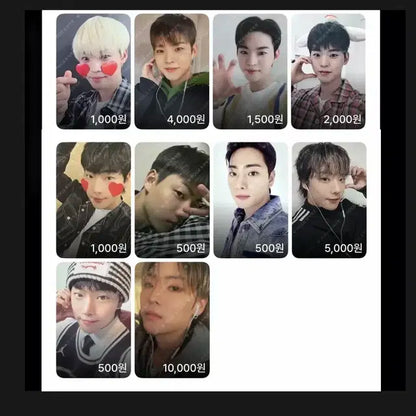 온앤오프 포토카드 33장 일괄