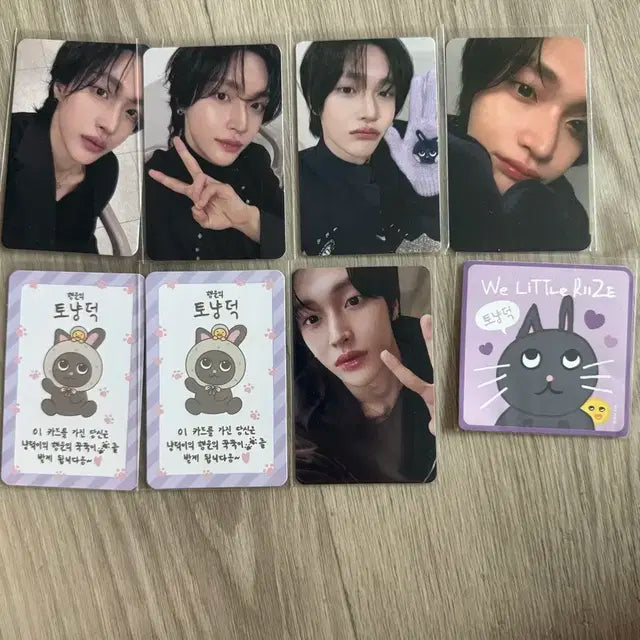 일괄양도 라이즈 원빈 토냥덕 포토카드 팝업