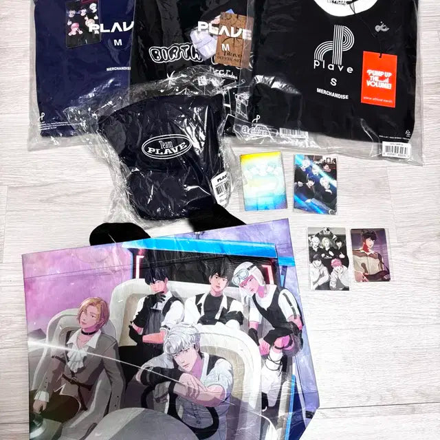 플레이브 Plave 굿즈 티셔츠3종, 볼캡(남색)
