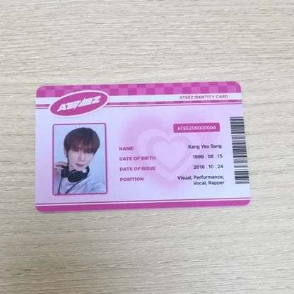 에이티즈 여상 미니레코드 특전 학생증