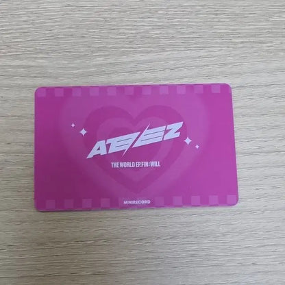 에이티즈 여상 미니레코드 특전 학생증