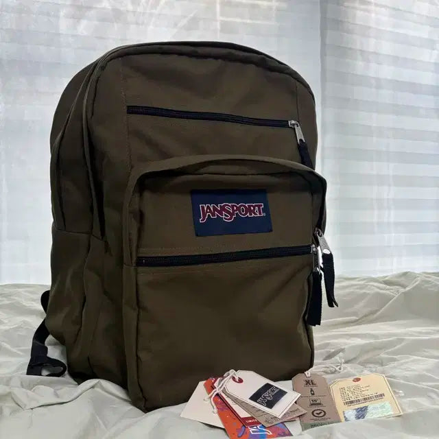 (라이즈 소희 착용) 잔스포츠 빅스튜던트 아미 그린 백팩ㅣJANSPORT