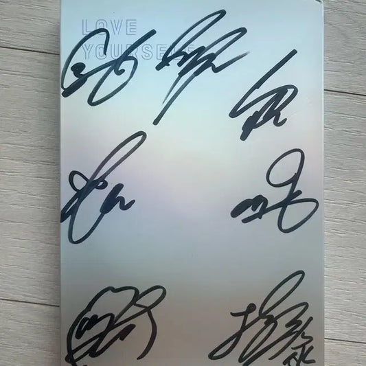 방탄소년단 친필싸인 포카 없음 나머지 다 있음 bts