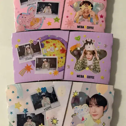 엔시티위시 NCT WISH 메가커피 시온 유우시 사쿠야 생일 컵홀더