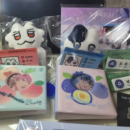 플레이브 굿즈(명찰, 생일키트, 짱레이브, 콘서트뱃지, 포카)