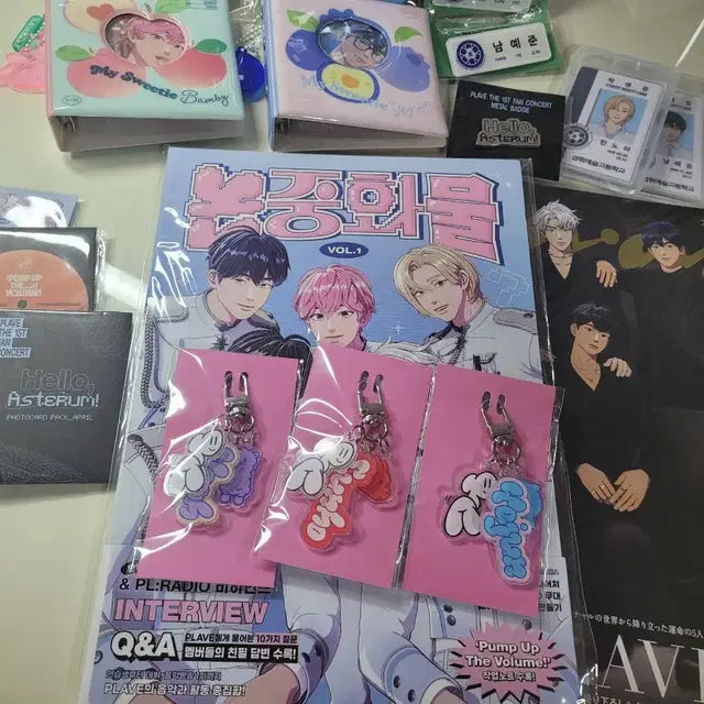 플레이브 굿즈(명찰, 생일키트, 짱레이브, 콘서트뱃지, 포카)