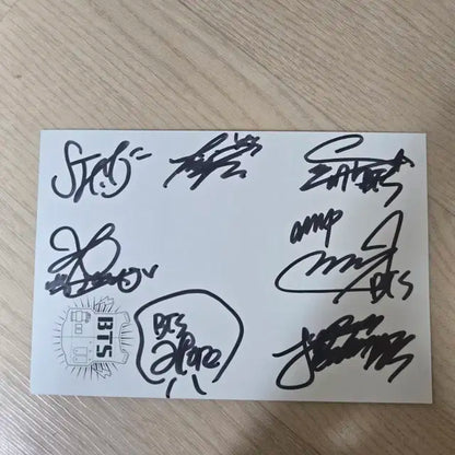 bts we on 친필싸인