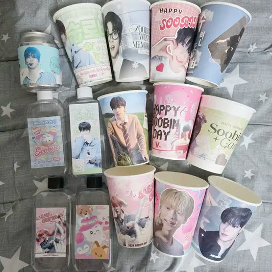 [일괄]투바투 수빈 생일카페 생카 컵홀더 보틀 굿즈 비공굿