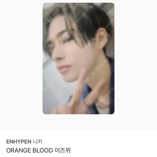 엔하이픈 오렌지블러드 특전 니키포카