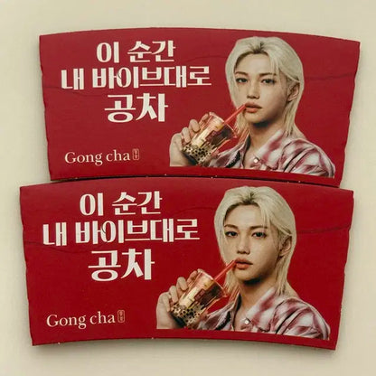 미사용)스트레이키즈 필릭스 이용복님 공차 컵홀더