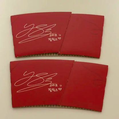 미사용)스트레이키즈 필릭스 이용복님 공차 컵홀더