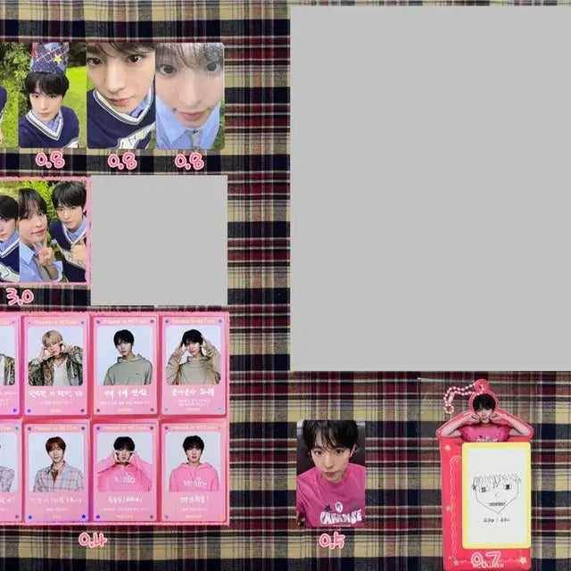 엔시티 위시 디아이콘 잡지 리쿠 유우시 유닛포카 쿠우쿠우즈 홀더