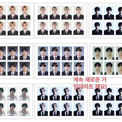 엔하이픈 증명사진 증사 정원 니키 선우 성훈 제이 제이크 네컷 비공굿