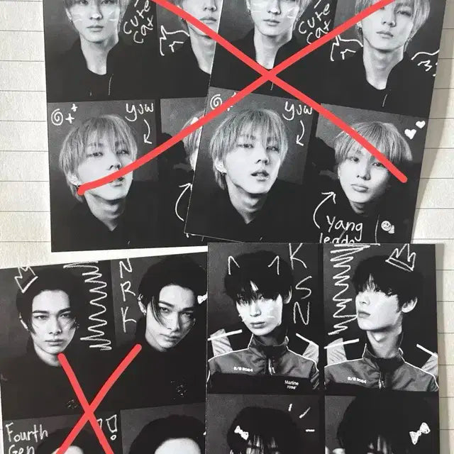 엔하이픈 증명사진 증사 정원 니키 선우 성훈 제이 제이크 네컷 비공굿