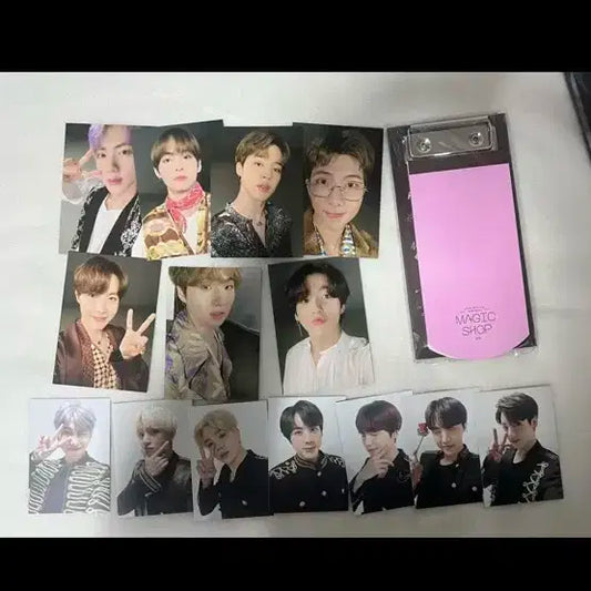 방탄 bts 일본 럽셀클립보드 포카세트+일본 럽셀 택  포카 세트