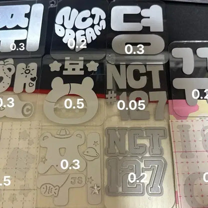 반사스티커 , 아크릴판 뒤에사진더있어욤