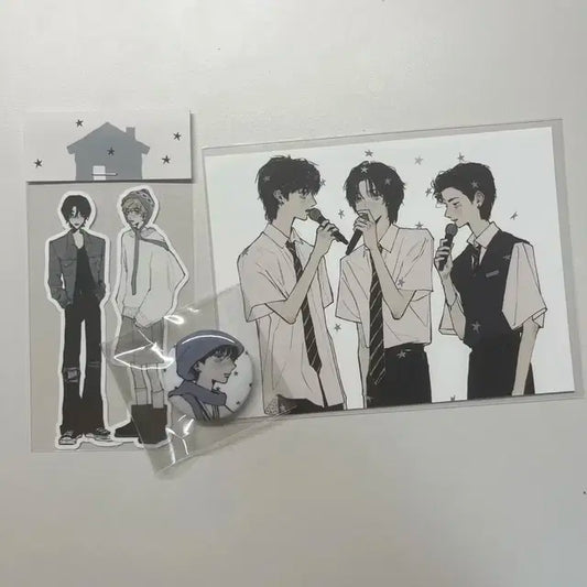 진저님 스티커 핀버튼 엽서 일괄판매 보넥도