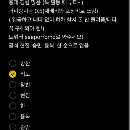 스트레이키즈 KARMA 앨범 YES24 특전 포카 분철