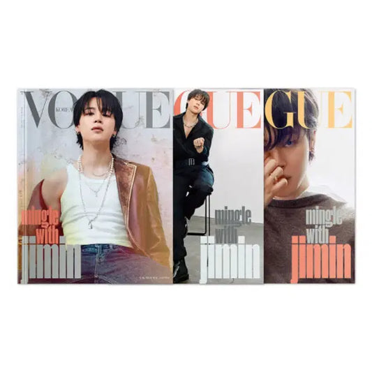 BTS 방탄 지민 보그코리아 Vogue 2023 4월호 잡지 3종 일괄