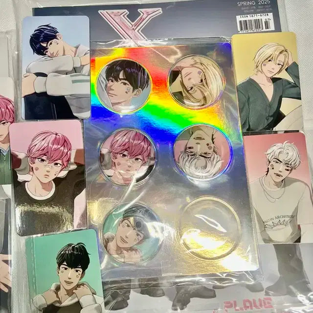 플레이브 잡지 xblush 캔뱃지 포카
