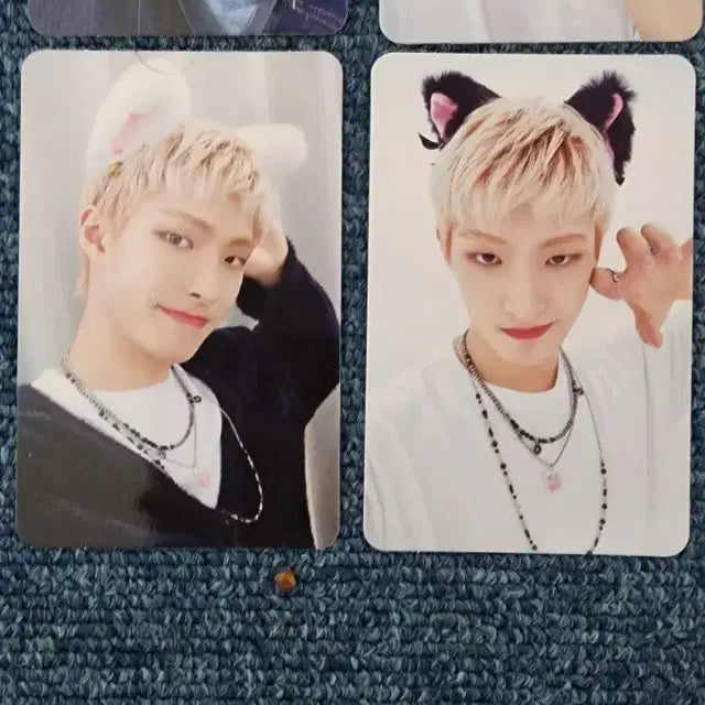에이티즈 고양이 귀 포카 포토카드 최산 민기 여상