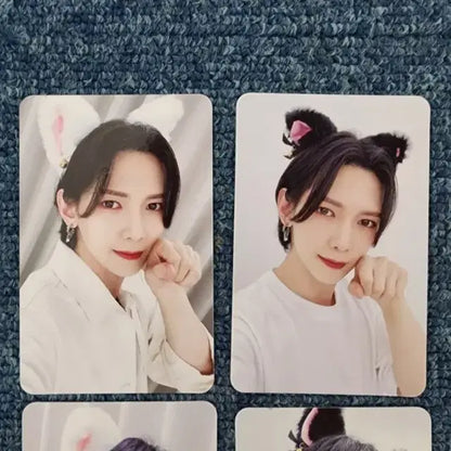 에이티즈 고양이 귀 포카 포토카드 최산 민기 여상