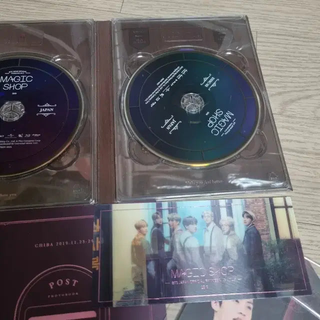 방탄 일본 매직샵 블루레이 지민 인화사진 포함 풀셋 양도.  bts