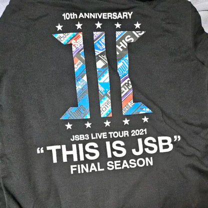 산다이메 JSB3 10주년 투어 티셔츠와 후드집업