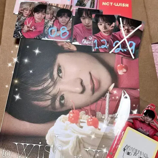 NCT WISH 유우시 디아이콘 B 포카 포카홀더 미션카드