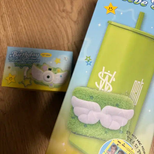 메가커피 위시 텀블러 카메라 키링 일괄