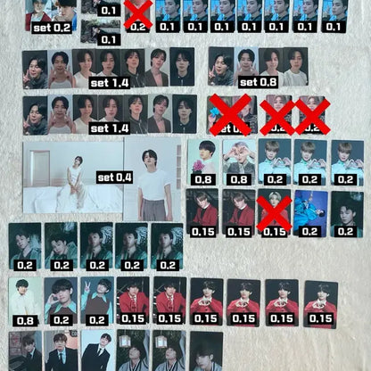 싸게 양도) 석진 윤기 남준 호석 지민 태형 정국 단체 포카 포토카드