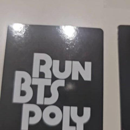 달려라방탄  RUN BTS POLY 이벤트 포토카드 7장 + 스티커