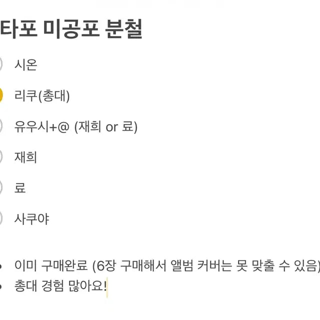 재희 0.8) 엔시티 위시 케타포 미공포 분철