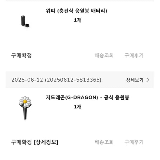 지디 응원봉+충전식 배터리
