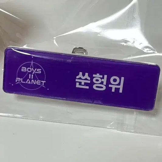 보플2 쑨헝위 명찰
