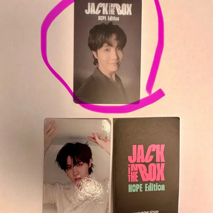 BTS 잭인더박스 홉에디션 위버스 얼리버드특전 PVC 투명포카