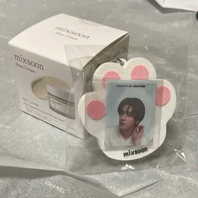 엔하이픈 고양이키링+ 믹순 콩 크림