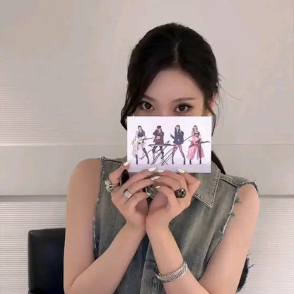 에스파 리치맨 미국 에너지 앨범 친필 싸인 양도 카리나 윈터 닝닝 지젤