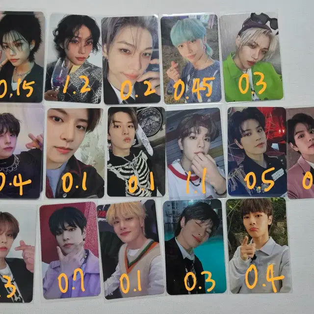 스키즈 방찬 리노 창빈 현진 한 필릭스 승민 아이엔 포카 양도