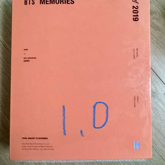 Bts 방탄소년단 메모리즈 2019 DVD