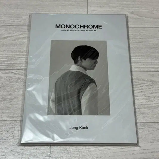 방탄소년단 정국 모노크롬 팝업 포스트카드북 엽서북 미개봉