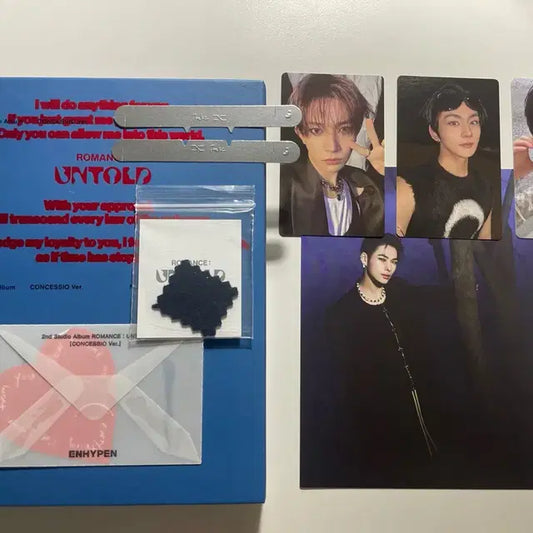 엔하이픈 로맨스언톨드 콘세시오 앨범 특전 포함 풀셋