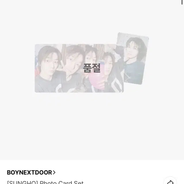 성호 생일엠디 포카세트 미개봉 양도